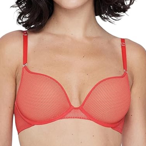 NWT SKARLETT BLUE Mischief Mesh Push Up Bra - 30DDD - Picture 1 of 6